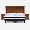 Cama Europea Rosen Base Dividida King Driven + Respaldo + 2 Veladores Veneto
