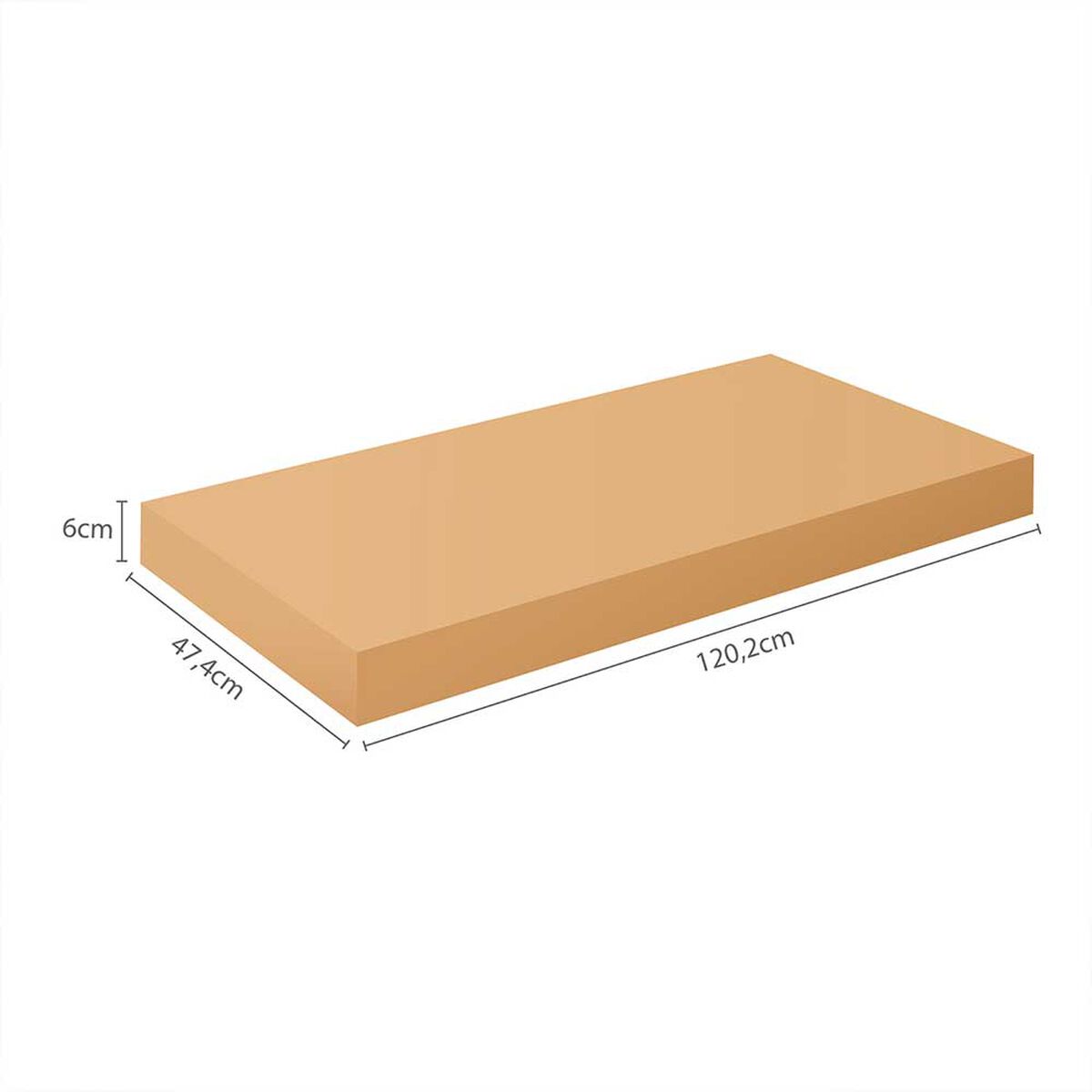 Mueble de Cocina Aereo Vekkahome Opie 3 Puertas Blanco