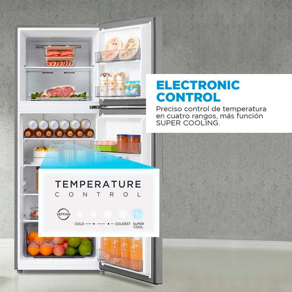 Refrigerador No Frost Midea MDRT385MTE50 266 lts.