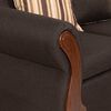 Juego de Living Deco Outlet Tarento Sofá 3 Cuerpos + Dos Sillones 1 Cuerpo Gris Oscuro