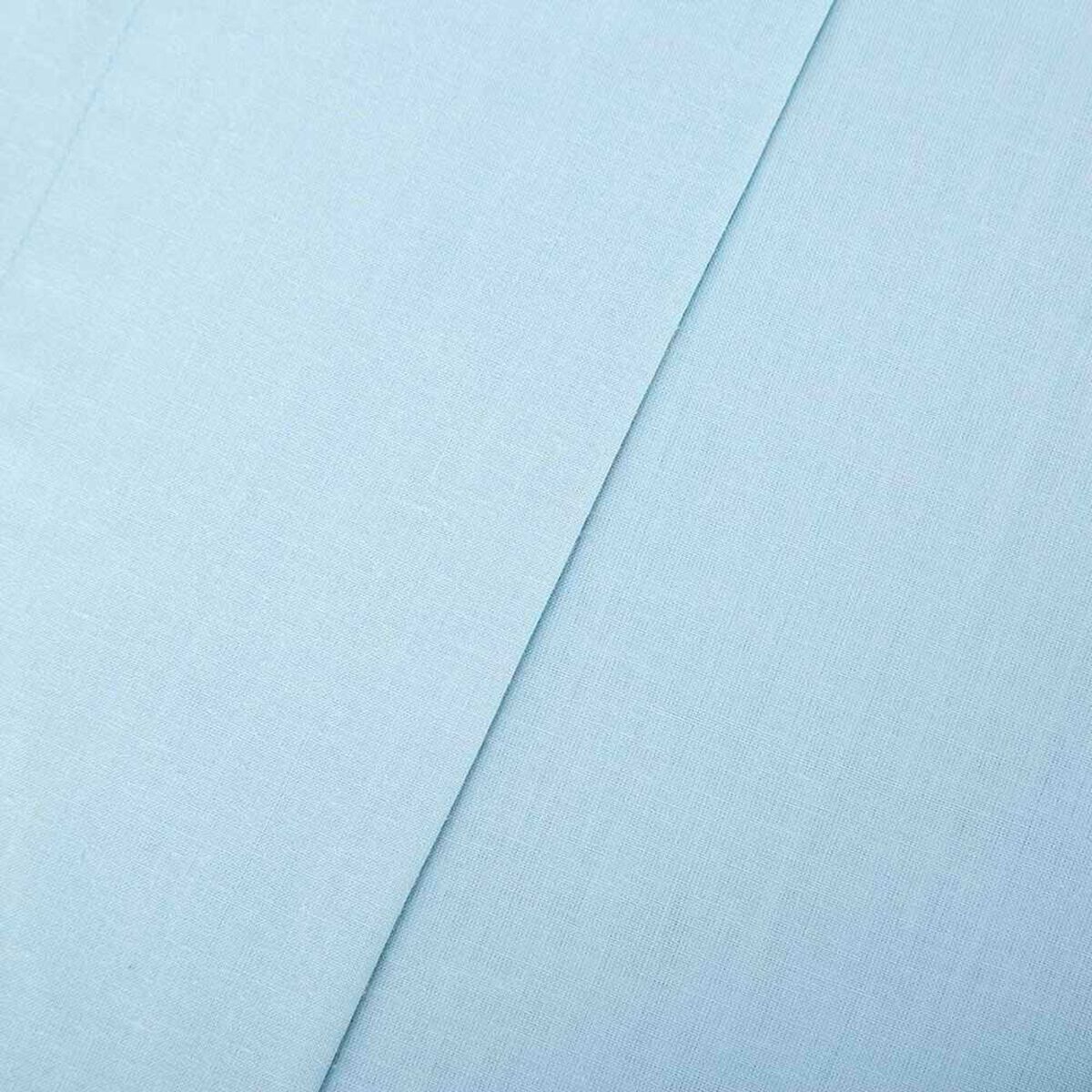 Juego de S&aacute;banas Casanova 144 Hilos 2 Plazas Liso Celeste