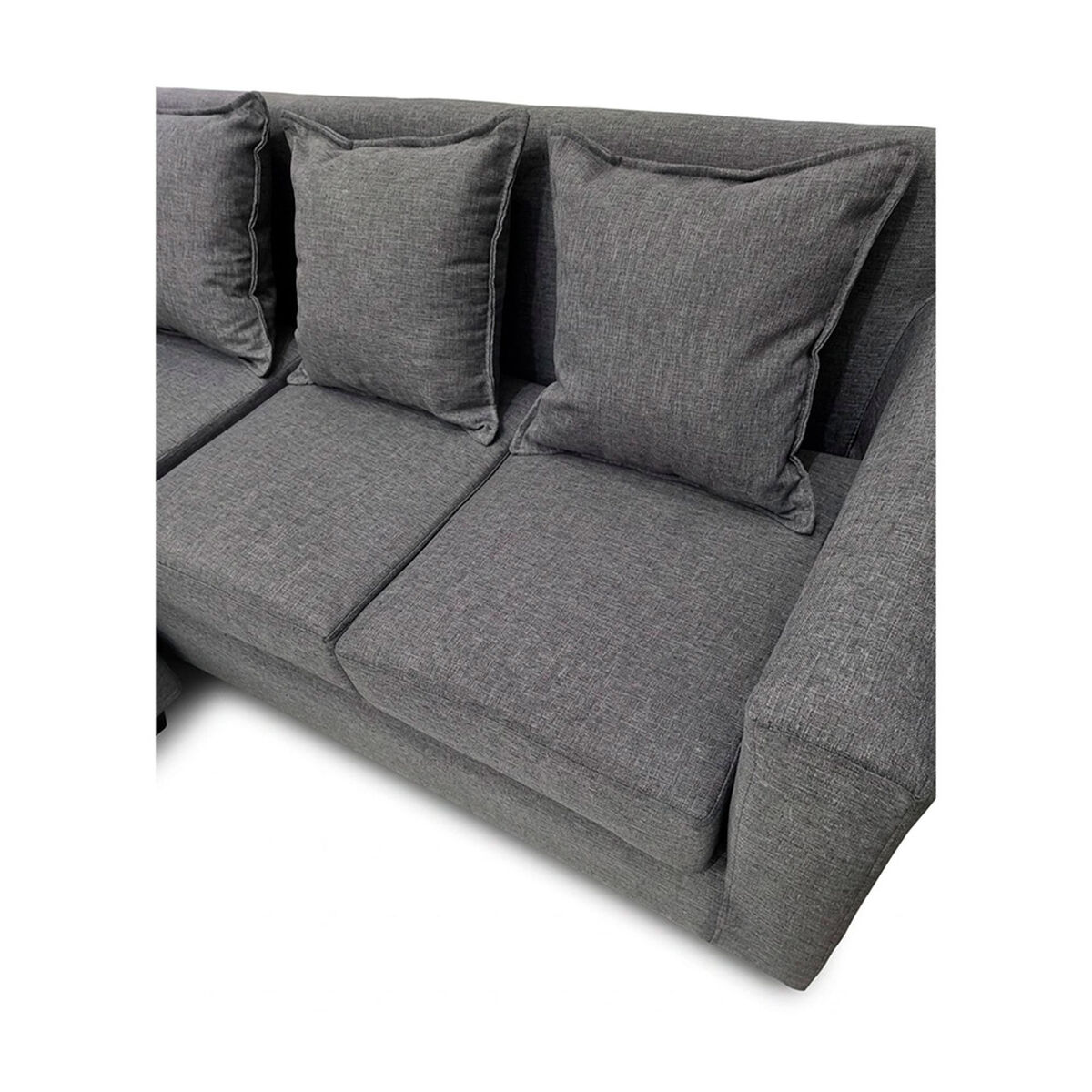 Seccional Muebles MPR Luna 4 Cuerpos Gris
