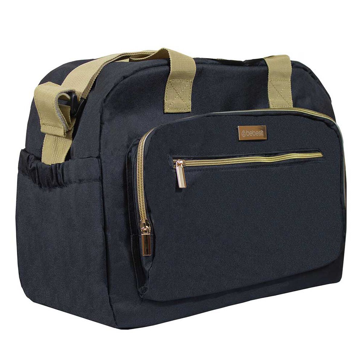 Bolso Pa&ntilde;alera Maternal Premiun Black Gold Bebesit