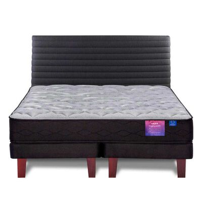 Cama Europea Flex Base Dividida 2 Plazas Therapedic Plus + Respaldo Modern