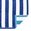 Toalla de Playa Bicolor Reversible Casanova Stripes Blue 86 x 160 cm