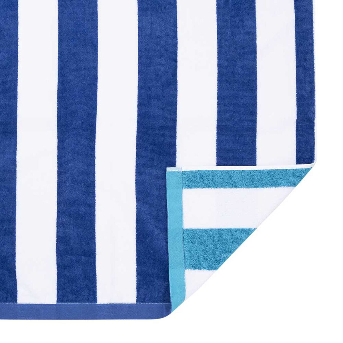 Toalla de Playa Bicolor Reversible Casanova Stripes Blue 86 x 160 cm