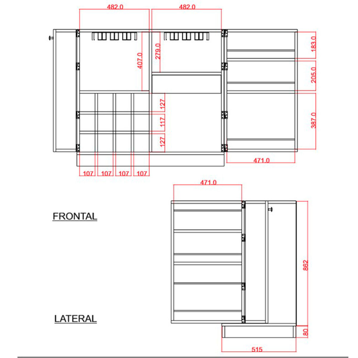Mueble Bar TuHome Sintra
