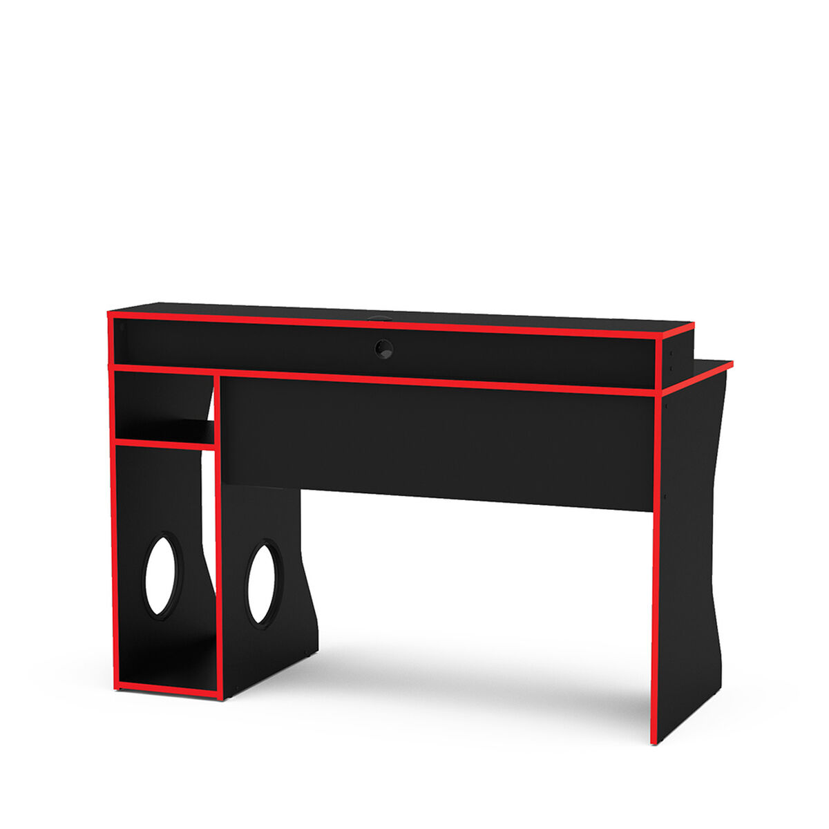 Escritorio Gamer Vekkahome Solid Negro Rojo