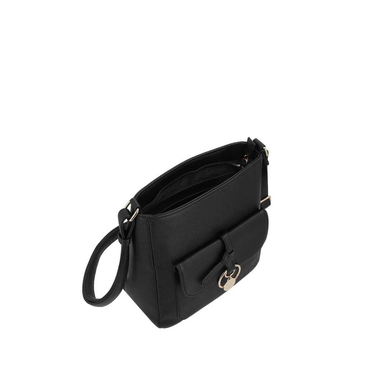 Cartera Bandolera Secret Mantua SC7 Mediana Negra