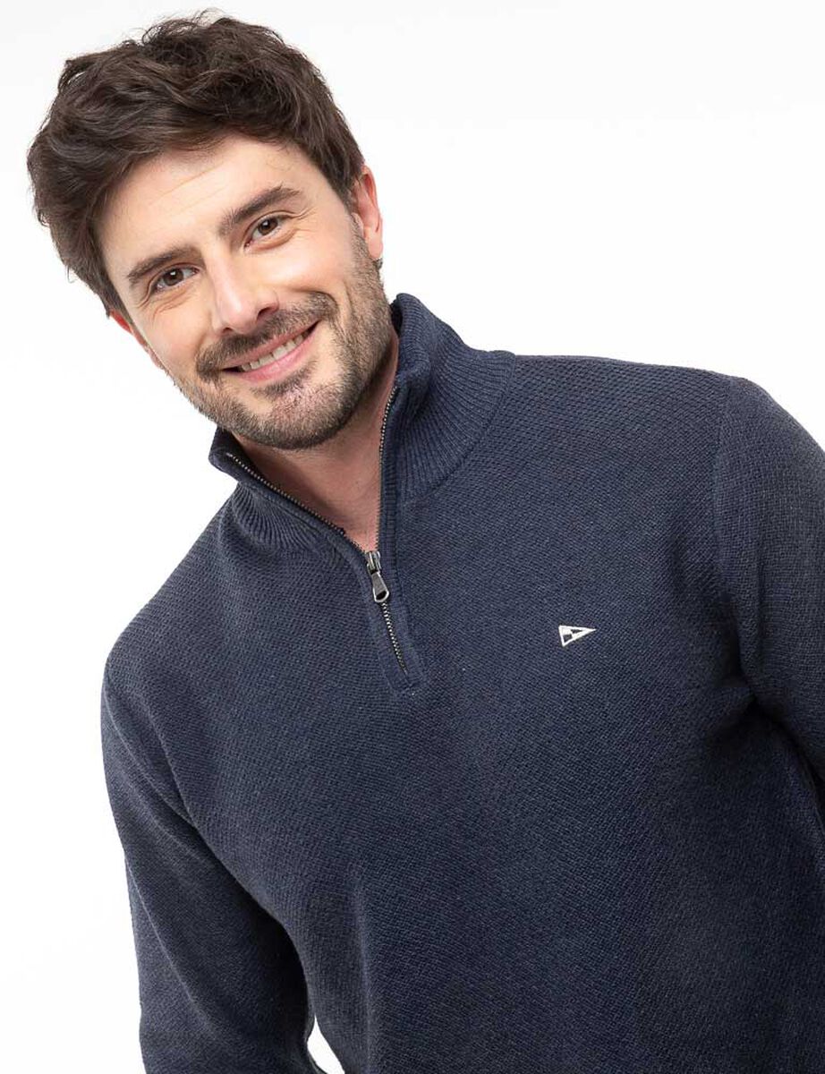 Sweater Medio Cierre Regular Hombre Portman Club
