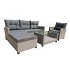 Juego de Living para Terraza Casanova Sofá Seccional 3 Cuerpos + Sillón 1 Cuerpo