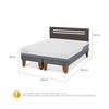 Cama Europea CIC Base Dividida 2 Plazas Excellence Plus + Respaldo Munich
