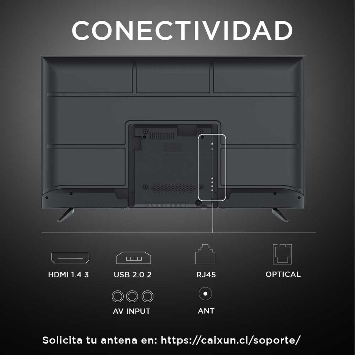 LED 50" Caixun C50V1UG Smart TV 4K UHD