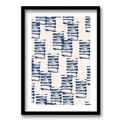 Imagen 1 del producto Cuadro Decorativo Retela Rayas Azules 50 x 35 cm
