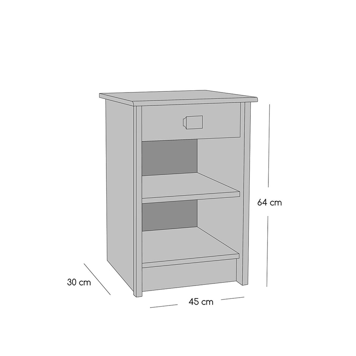 Cama Europea Celta Base Dividida 2 Plazas Carbono + Respaldo + 2 Veladores Mallorca