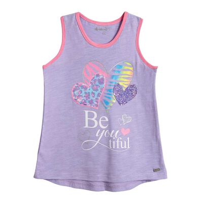 Polera de Algodón Sin Mangas Niña Exception