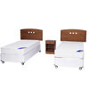 Doble Box Americano New Entree 1 Pl Flex + Muebles Juvenil