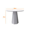Juego de Comedor VekkaHome Isis 4 Sillas Gris