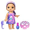 Muñeca Baby Alive Día Spa Sirena Cabello Castaña