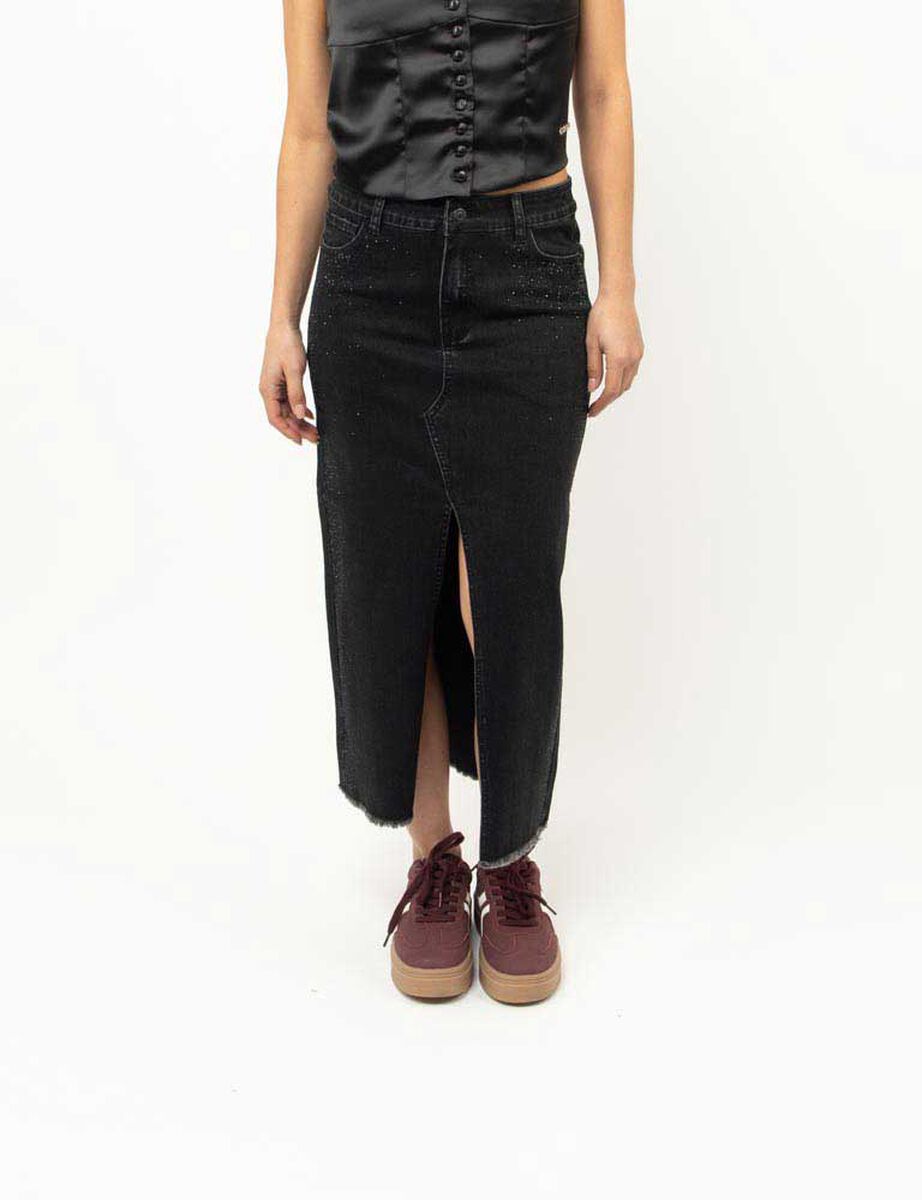 Falda Maxi Denim Mujer Fiorucci