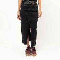 Falda Maxi Denim Mujer Fiorucci Negro