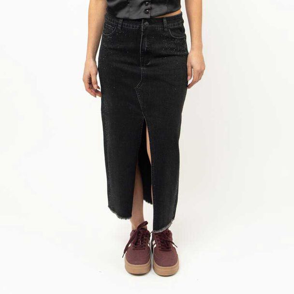 Falda Maxi Denim Mujer Fiorucci