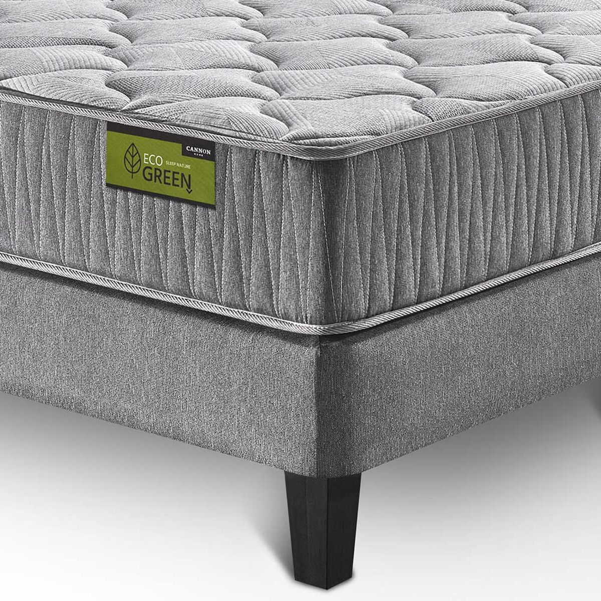 Juegos de Dormitorio Cama Europea Cannon Eco Green 1,5 Plazas + 1 Almohada + 1 Cubrecolchón