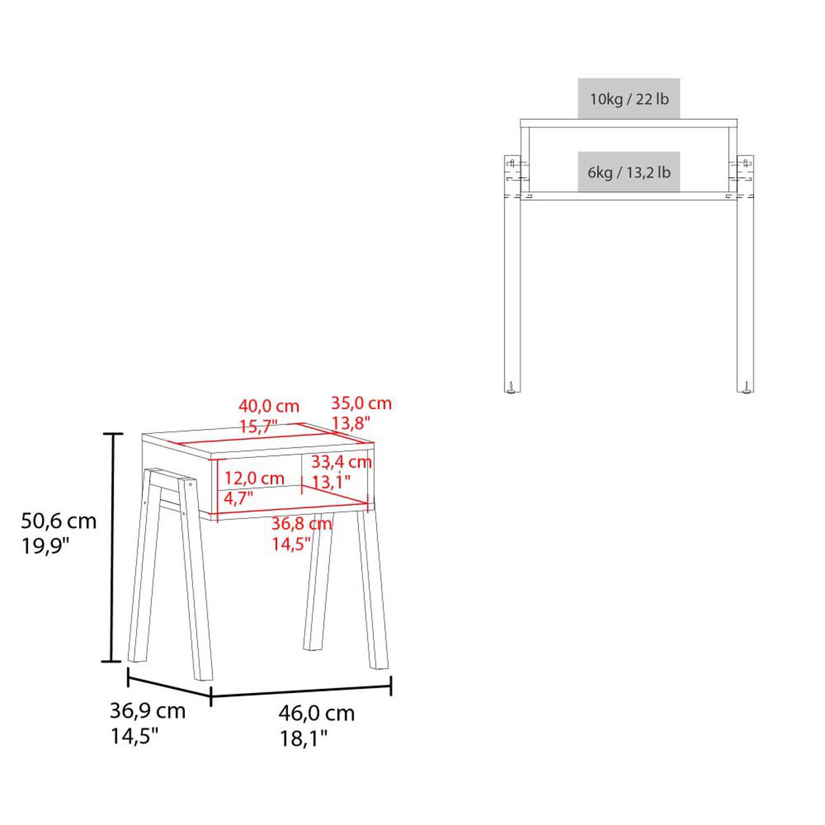 Velador TUHOME Pinetti Blanco Y Crudo