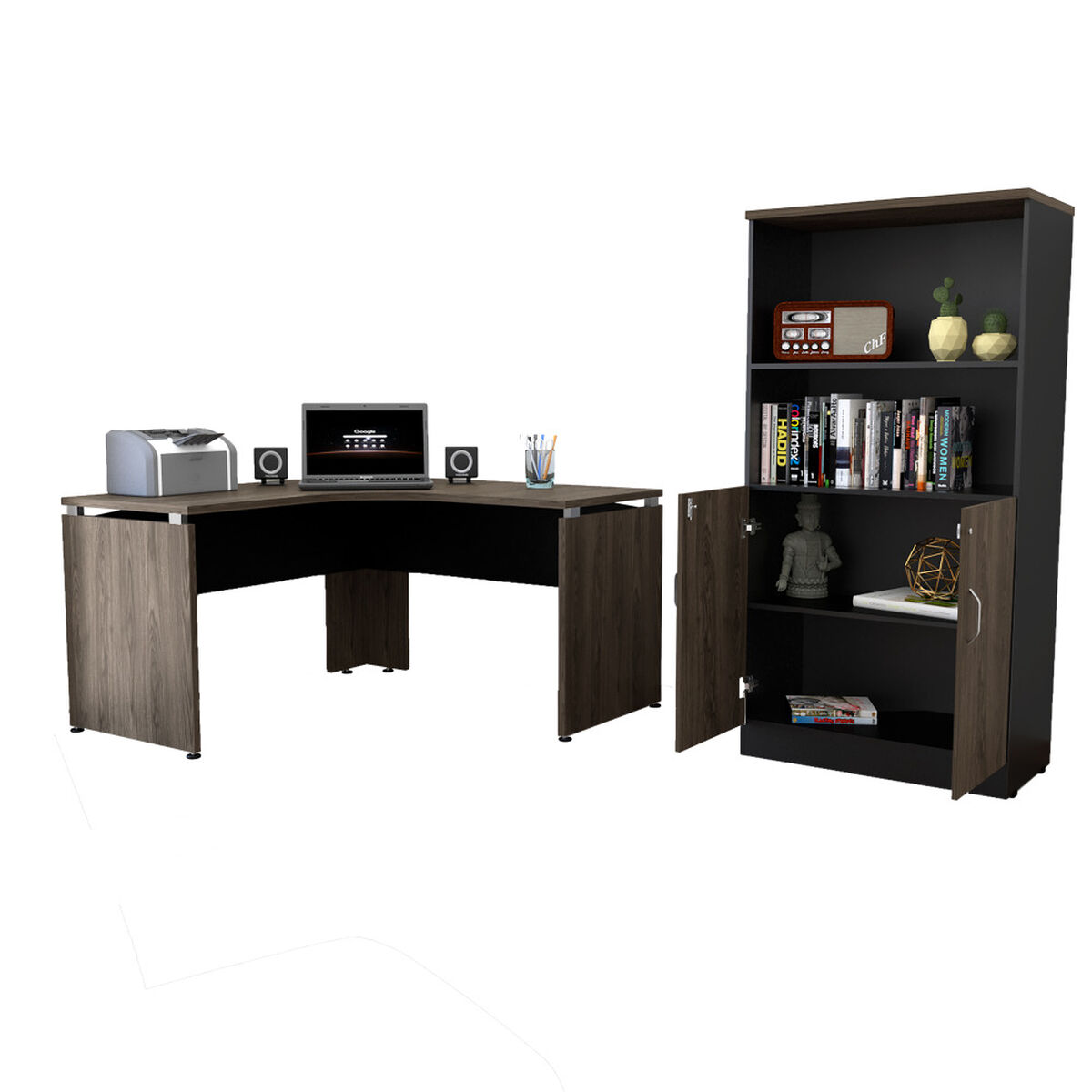 Escritorio  + Biblioteca 2 Puertas TuHome Home Office