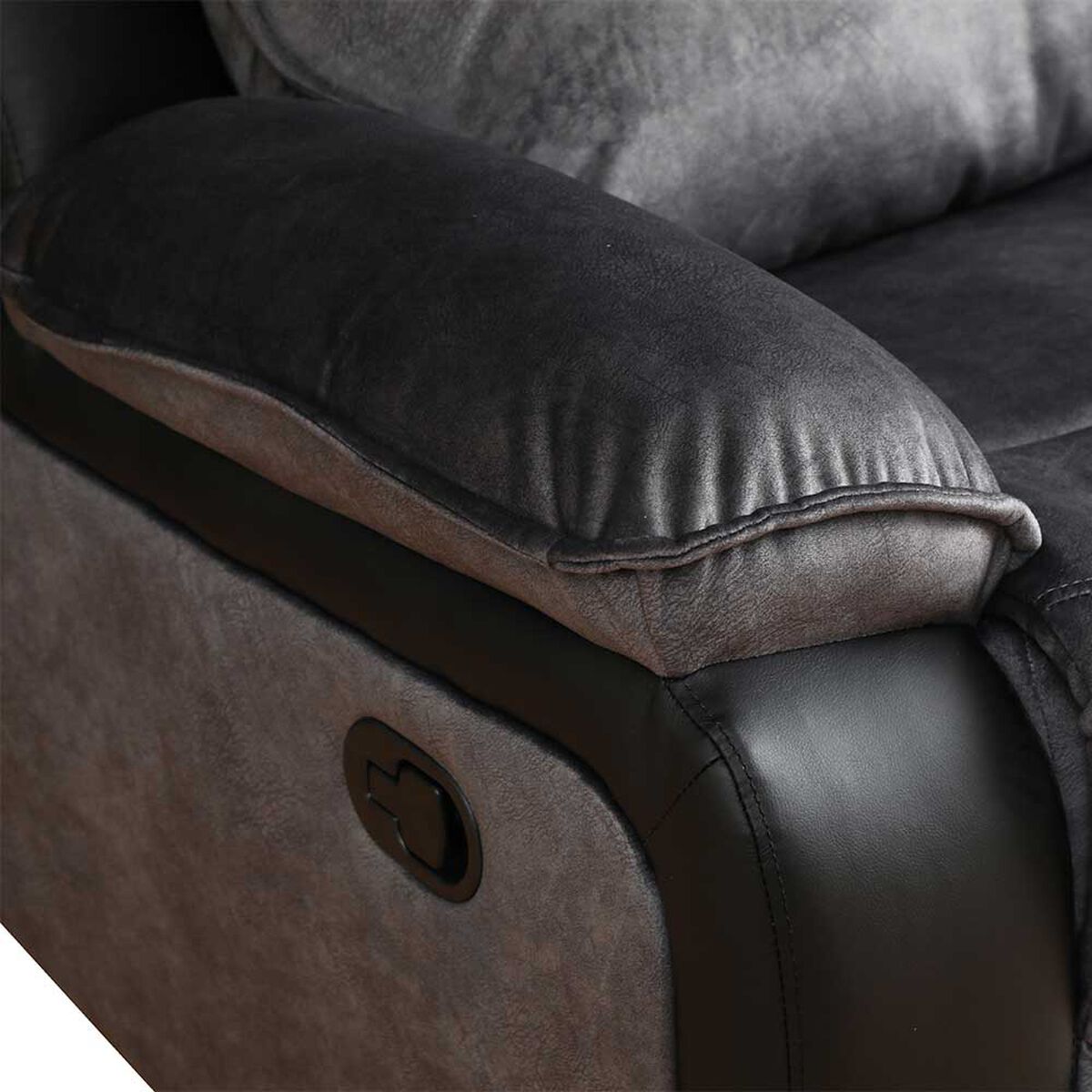 Sofá Reclinable Zoy Home Brunei 3 Cuerpos Negro