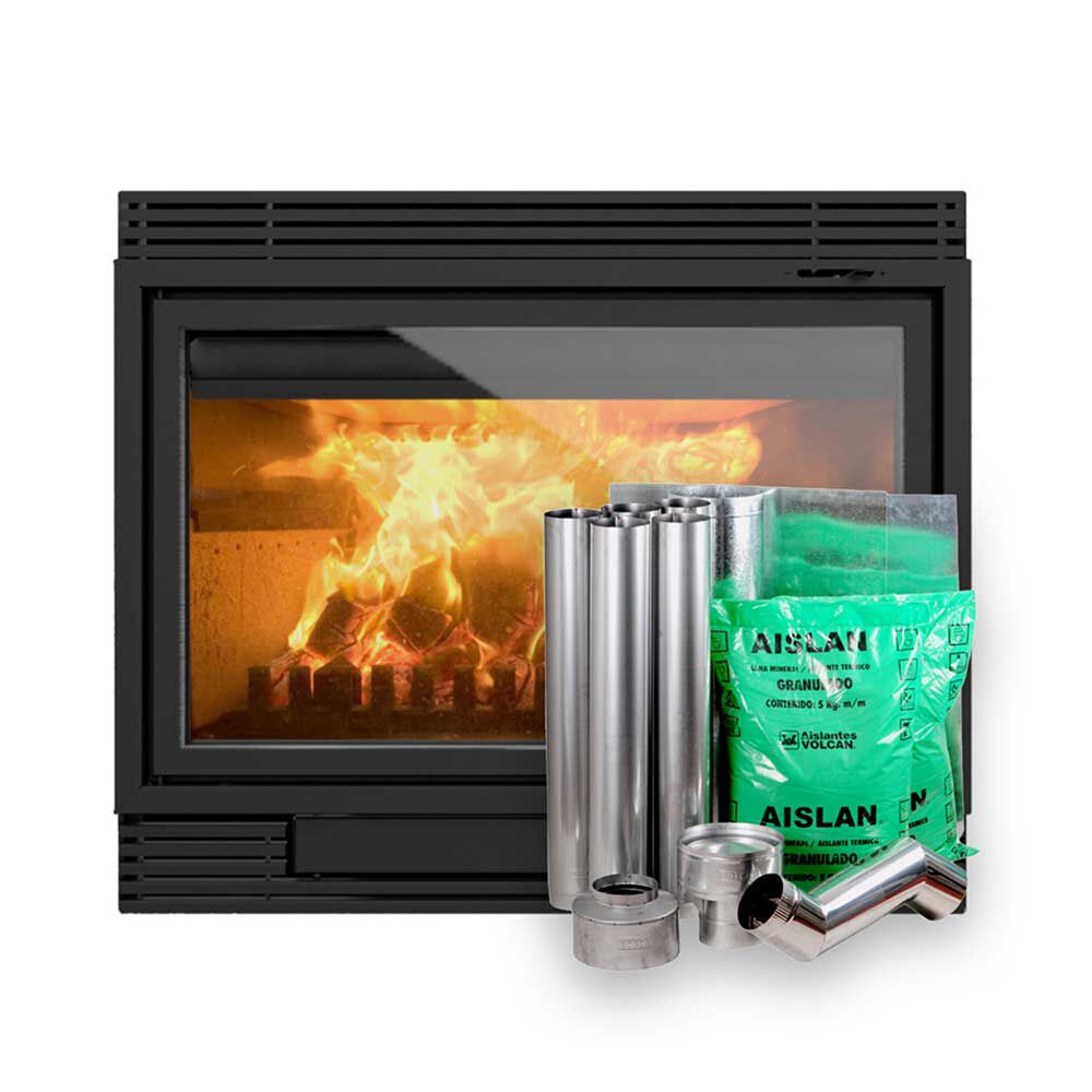 Chimenea a Leña Bosca 1100 30KW + Kit Instalacion