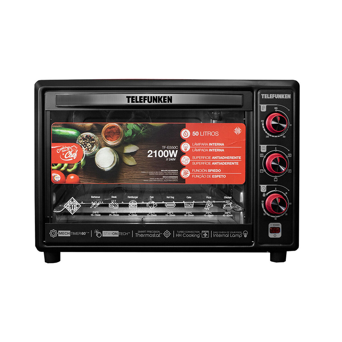 Horno Eléctrico Telefunken Tf-E550C 50 lts.