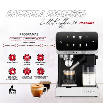 Imagen 2 del producto Cafetera Expresso Latekaffee 20 TH-165DEL