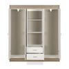 Closet Stanford 6 Puertas 2 Cajones Bicolor