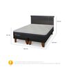 Cama Europea CIC Base Dividida 2 Plazas Hybrid Plus Infinity + Respaldo Dublin