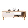 Mesa De Centro TuHome Vance Capri y Fresno Europeo