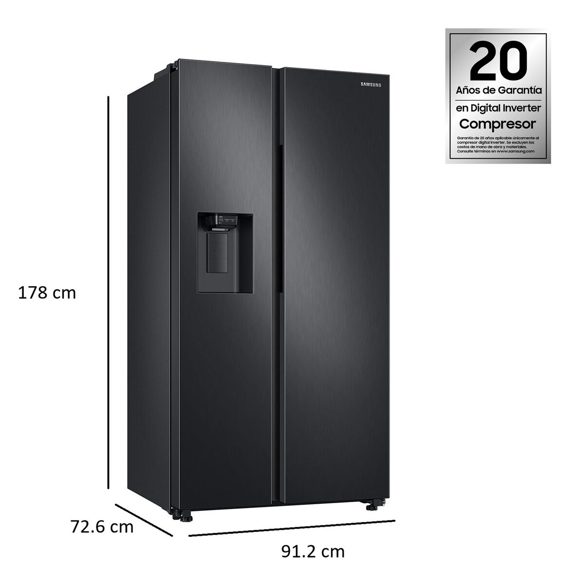 Refrigerador Side By Side Samsung RS60T5200B1/ZS 602 lts.