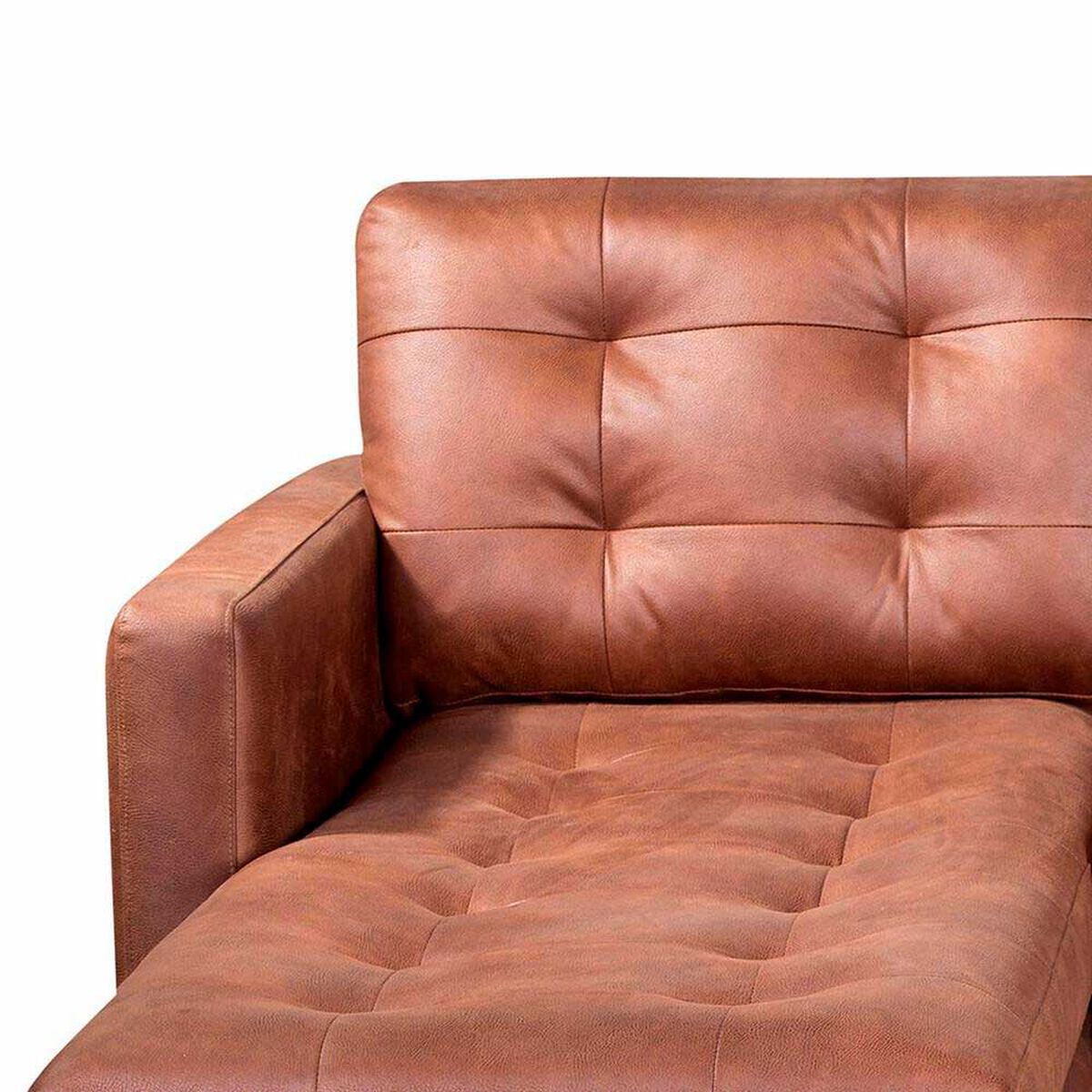 Sof&aacute; Cuero Latam Home N&aacute;poles Chaise Longue 2 Cuerpos Izquierdo