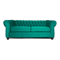 Sofá Barra Design Chesterfield 3 Cuerpos Verde