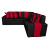 Seccional A&M Home Victor 2,2 Cuerpos Negro Burdeo