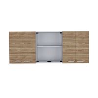 Mueble de Cocina TuHome 1,50 Vidrio 6 Puertas Blanco Miel