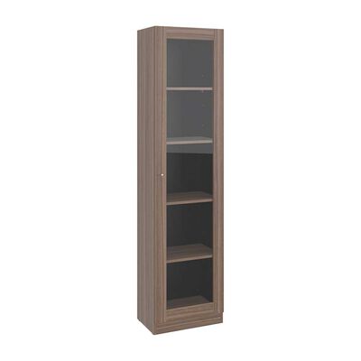 TUHOME Vitrina Tuhome Home E6 1 Puerta Avellana Wengue