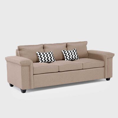 Imagen 2 del producto Juegos de Living Mons Sicilia Sofá 3 Cuerpos + Sofá 2 Cuerpos + Sillón 1 Cuerpo Beige
