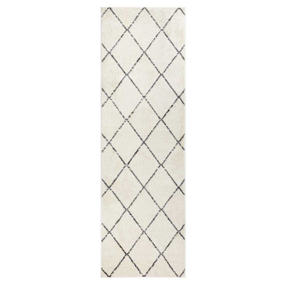 Alfombra de Pasillo Modalfo Florida Blanco 70 x 230 cm