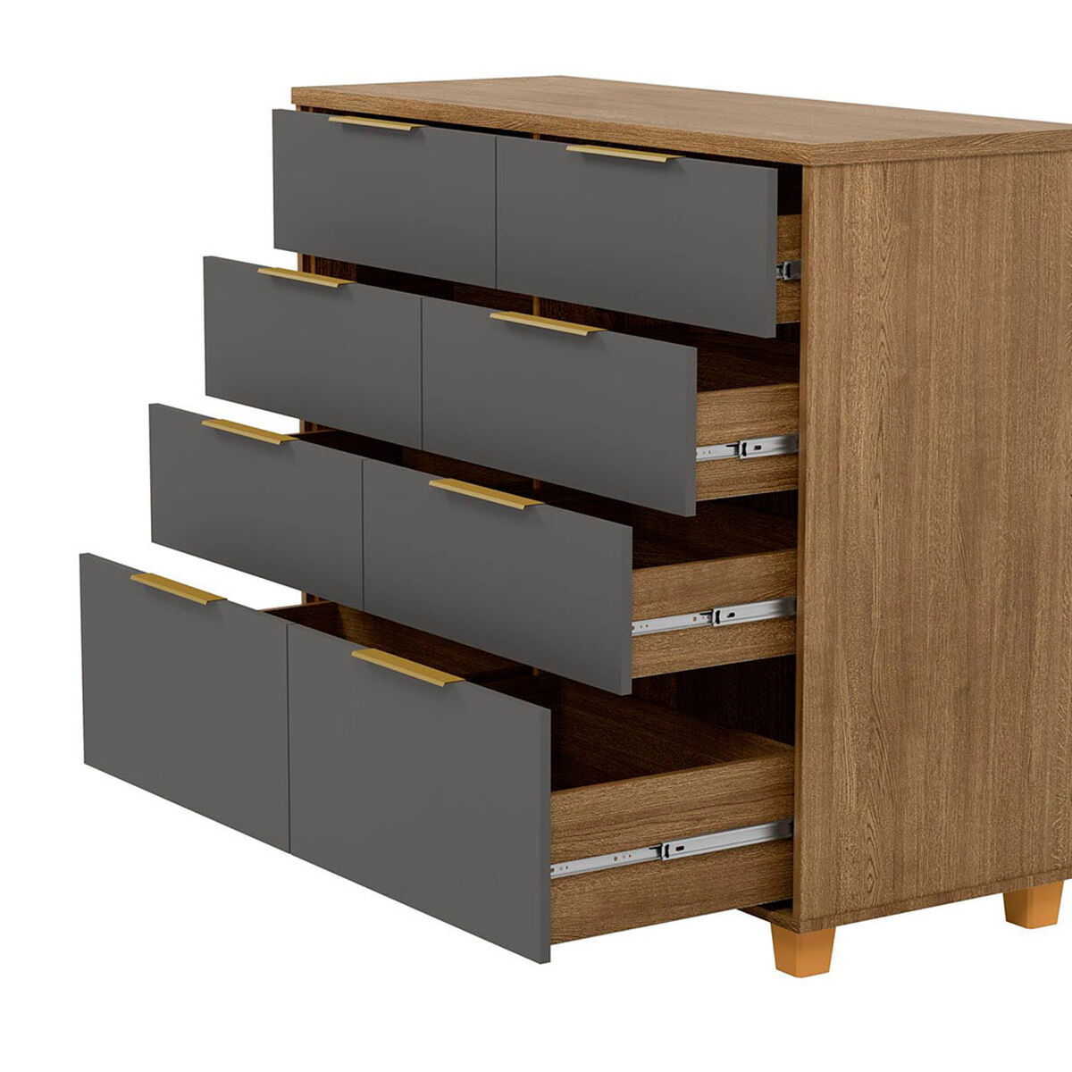 C&oacute;moda Vekkahome Dubai 8 Cajones Gris