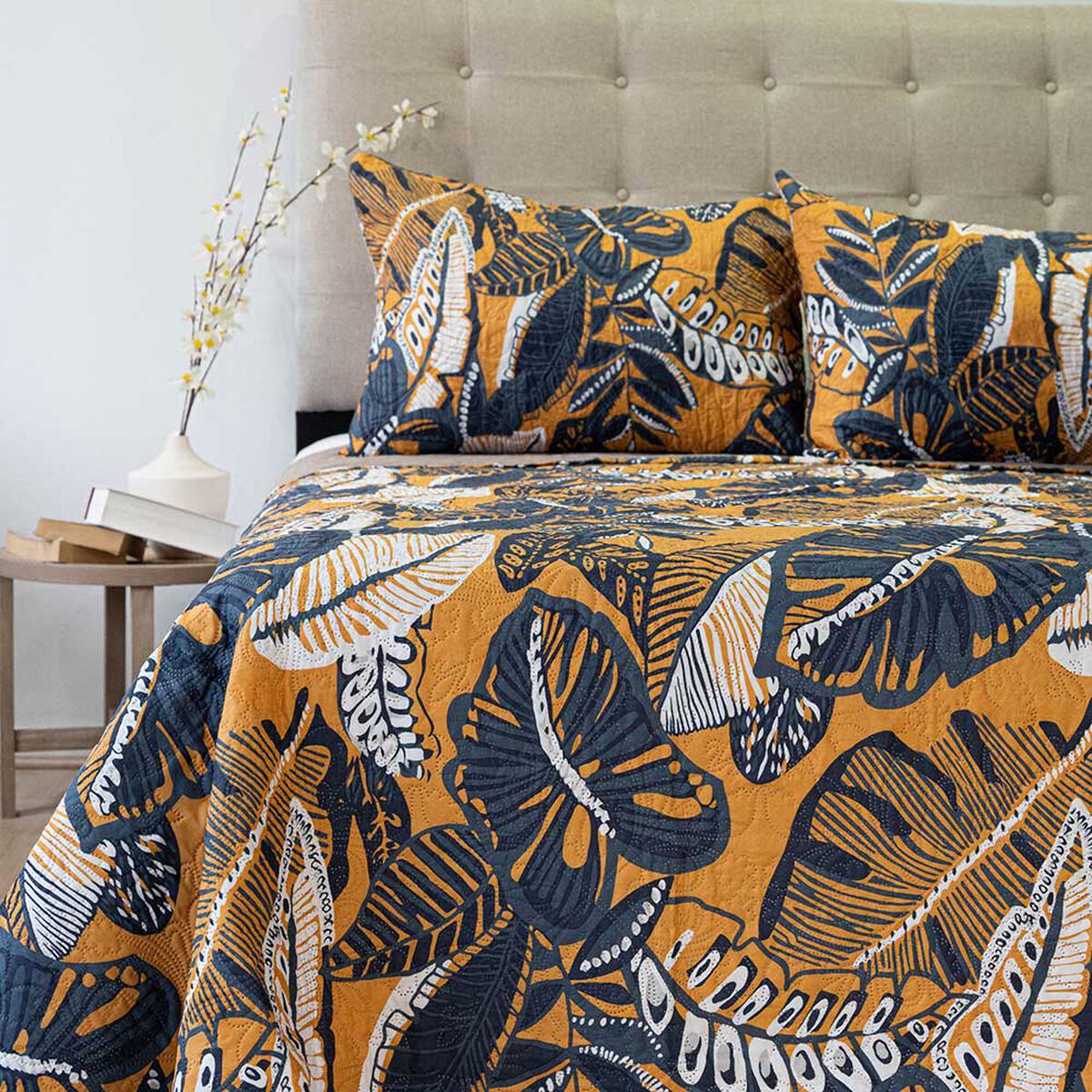 Quilt Doral 2 Plazas Hotpress Origins D3 Estampado