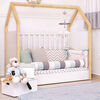Cuna Montessori Blanca /Natural Bbpro (140X70Cm) 3 Cajas
