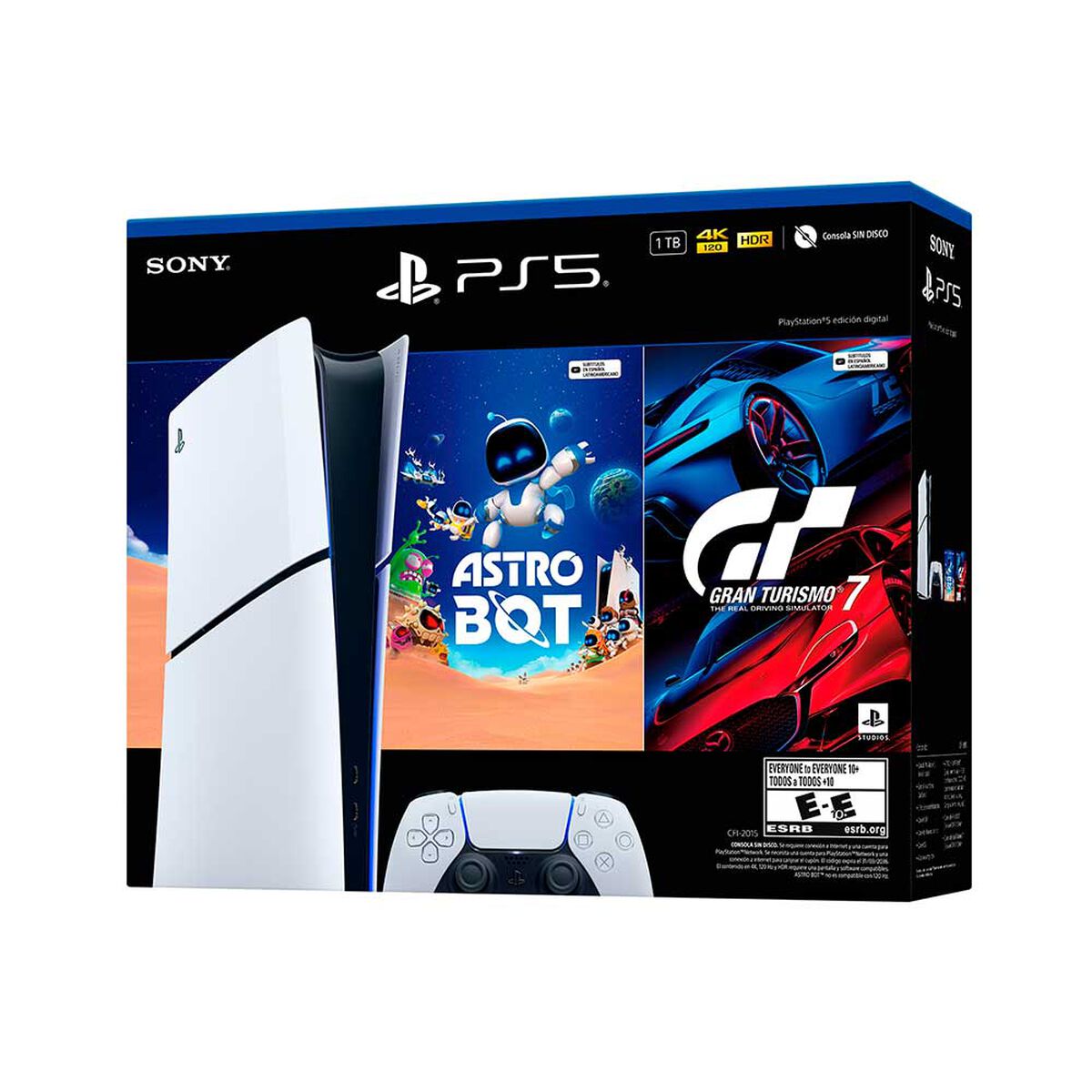 Consola PlayStation®5 Edición Digital con Astro Bot y Gran Turismo 7