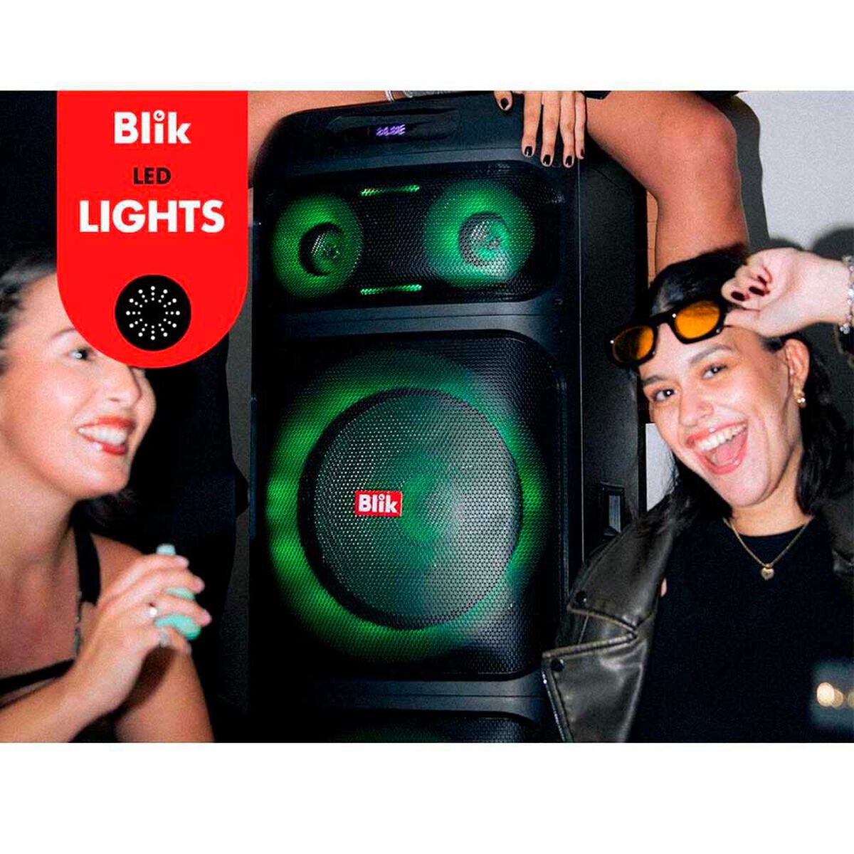 Parlante Bluetooth Blik Light Up 900 Negro