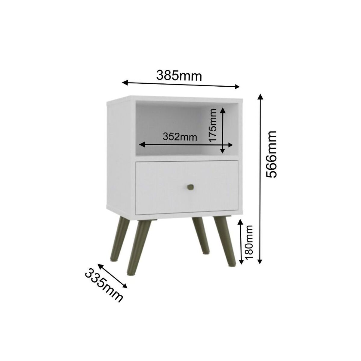 Velador Yardas CB200BCBC Blanco